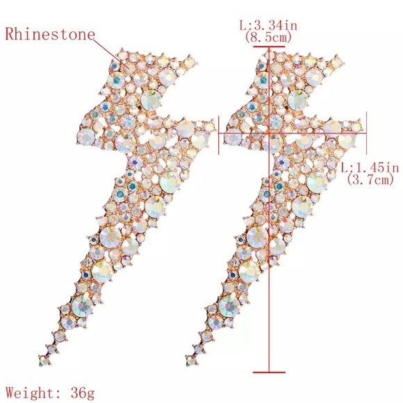 Lighting gem earrings - Picture 5 of 6